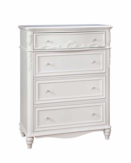 Caroline 4-drawer Rectangular Chest White