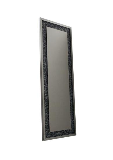 Sylvia Crystal Inlay Rectangle Floor Mirror