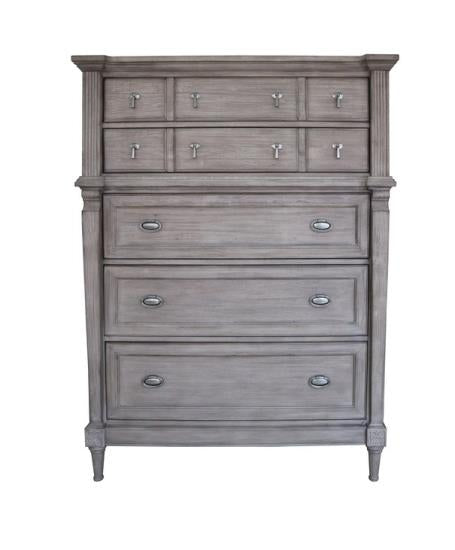 Alderwood 5-drawer Chest French Grey