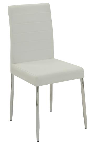 Matson Upholstered Dining Chairs White (Set of 4)