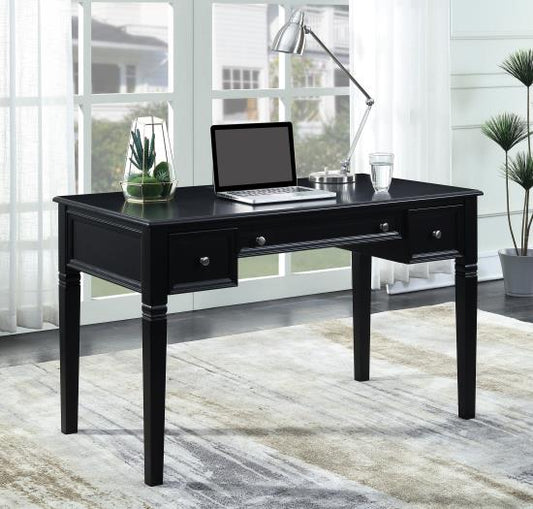 Constance Writing Desk with Power Outlet Black