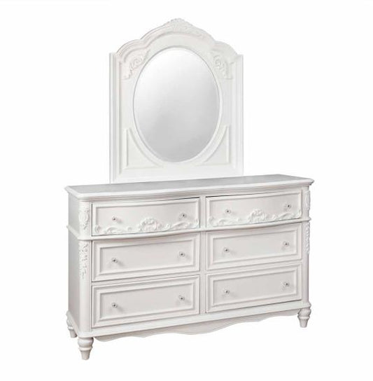 Caroline Framed Mirror White