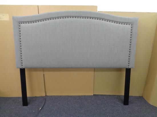 Hamden Full Upholstered Panel Bed Mineral