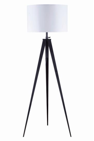 Harrington Tripod Legs Floor Lamp White and Black