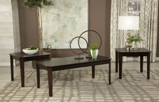 Amaro 3-piece Occasional Set Dark Brown