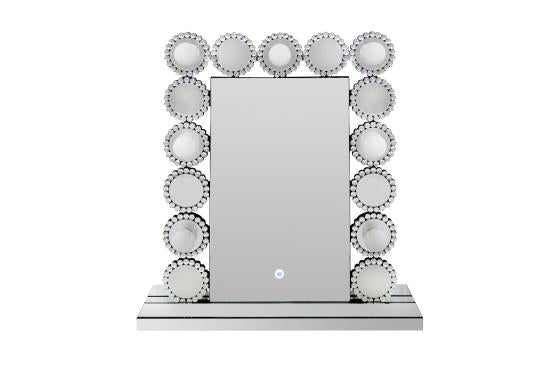 Aghes Rectangular Table Mirror with LED Lighting Mirror