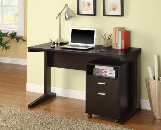 Breslin 2-piece Writing Desk Set Cappuccino