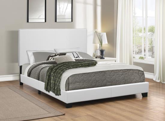Mauve Full Upholstered Bed White