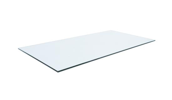 Rectangular Glass Table Top Clear