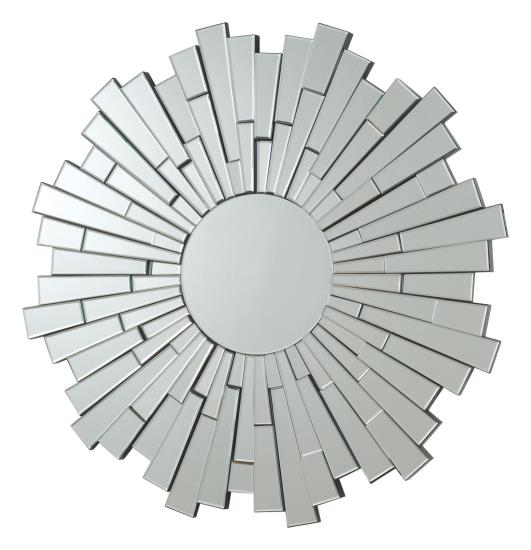 Danika Sunburst Circular Mirror Silver