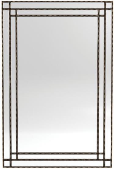 Beaded Trim Mirror Silver