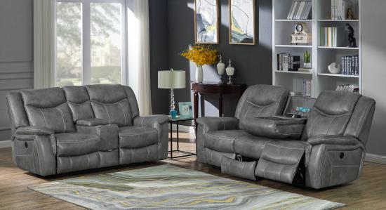 Conrad 2-piece Power Living Room Set Grey