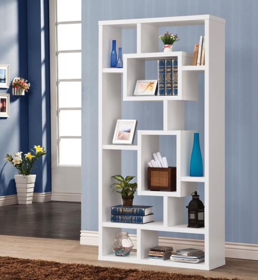 Howie 10-shelf Bookcase White