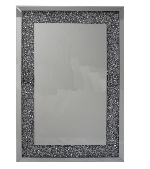 Valerie Crystal Inlay Rectangle Wall Mirror