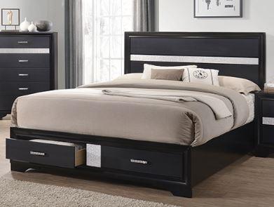 Miranda Full Storage Bed Black