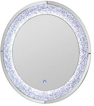 Landar Round Wall Mirror Silver