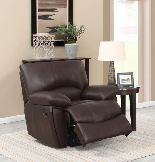 Clifford Pillow Top Arm Recliner Chocolate
