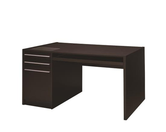 Halston 3-drawer Connect-it Office Desk Cappuccino