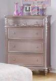 Caroline 4-drawer Rectangular Chest Metallic Lilac