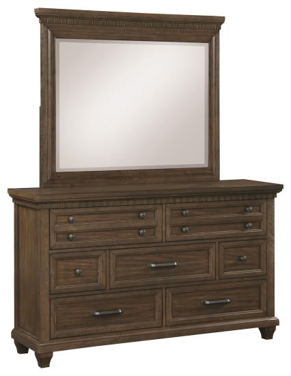 Bennington Rectangular 7-drawer Dresser Acacia Brown