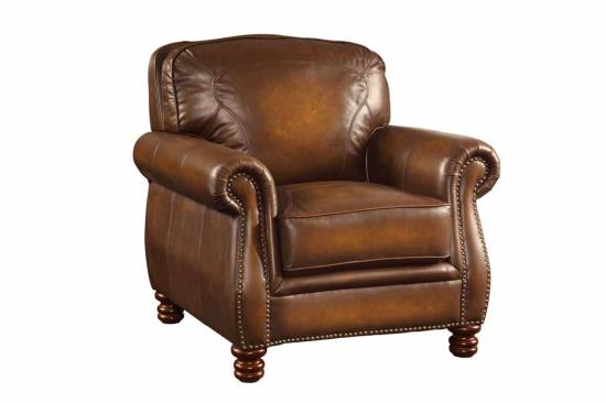 Montbrook Rolled Arm Chair Brown