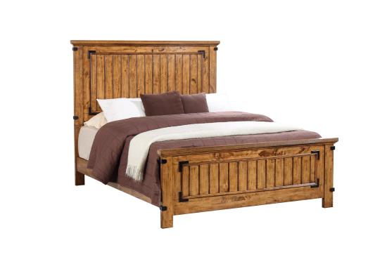 Brenner Full Panel Bed Rustic Honey