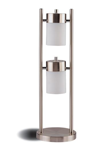 Munson Adjustable Swivel Table Lamp Brushed Silver