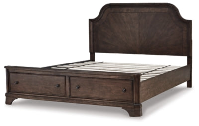 Adinton California King Panel Bed with 2 Storage Drawers