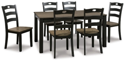 Froshburg Dining Table and Chairs (Set of 7)