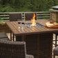 Paradise Trail Bar Table with Fire Pit