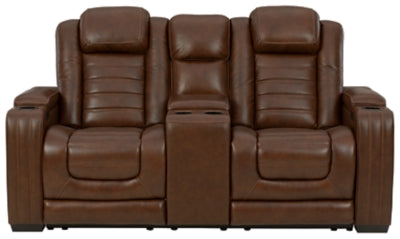 Backtrack Power Reclining Loveseat with Console