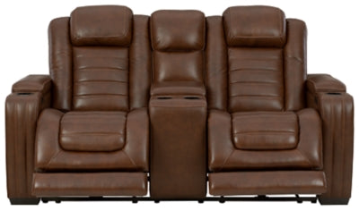 Backtrack Power Reclining Loveseat with Console